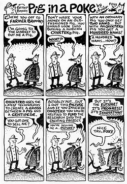 A Roadkill Bill comic strip about personal rapid transit