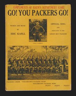 Cover page of the fight song music