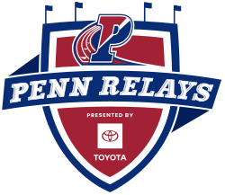 A color photograph of a historical marker describing the Penn Relays