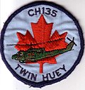 CH-135 Twin Huey badge worn by some Canadian Forces air and ground crew, 1980s